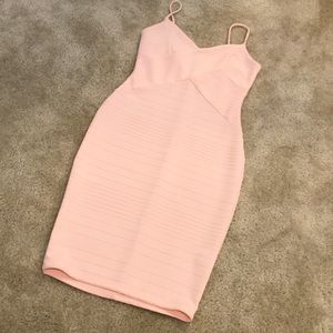Plush Pink Bodycon Dress✨